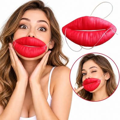 3pcs Novelty Costume Mouth Lips Props Big Lips Design Facial Cover  Cosplay Event