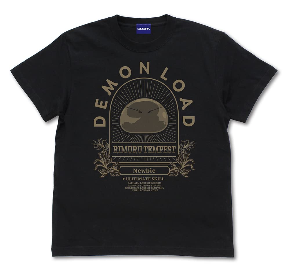 

Cospa That Time I Got Reincarnated as a Slime Demon Lord Rimuru T-shirt BLACK M size