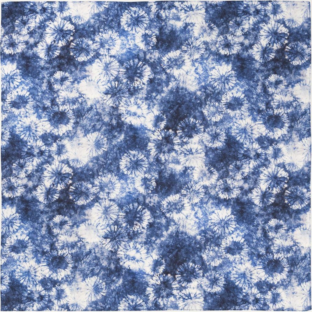 Asobishin Aizome 100 x 100cm Three width Furoshiki Cotton ~Chrysanthemum~ Approx.