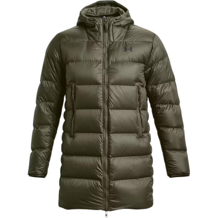 Under Armour Armour Mid Hooded Down Jacket Men Green 1373663-391 L