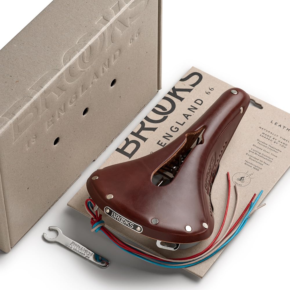 BROOKS Leather saddle Traditional classic model with perforated holes B17 IMPERIAL CHROME A.BROWN