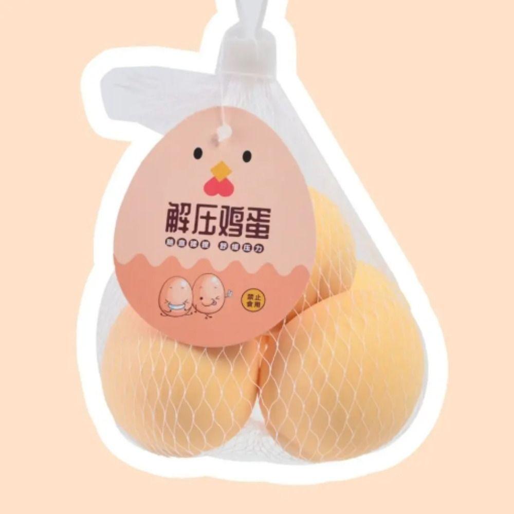 TPR Egg Shape Squeeze Toy Small Fresh Ball Fidget Toy Novelty Rebound Ball  Birthday Gift