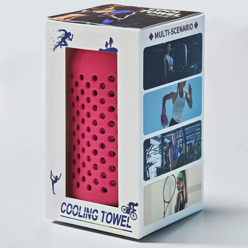 Toalla Refrescante de Secado Rápido Personalizable con Funda de Silicona para Gimnasio, Viajes y Deportes