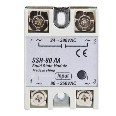 Modulo di commutazione relè a stato solido monofase da 80 A SSR-80AA 80-250 V CA