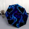 1pc Flame Hearts Automatic Folding Umbrella - Compact 8-Rib Design, Durable Plastic & Iron, Lightweight for Outdoor Daily Use249
