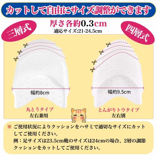 Meidlan Toe Protectors, Soft Cushioned Silicone Pads to Prevent Toe Stinging, Adjust Shoe Size, Protective Toe Caps, Prevents Slippage, Fits 2 Pairs (