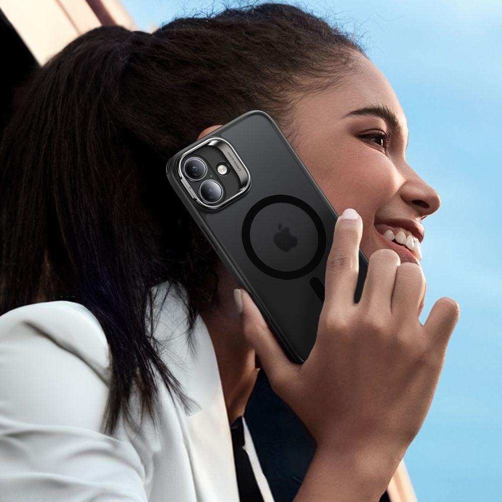 Esr Classic Hybrid Kickstand Halolock Magsafe & Tempered Glass Iphone 16 Frosted Black