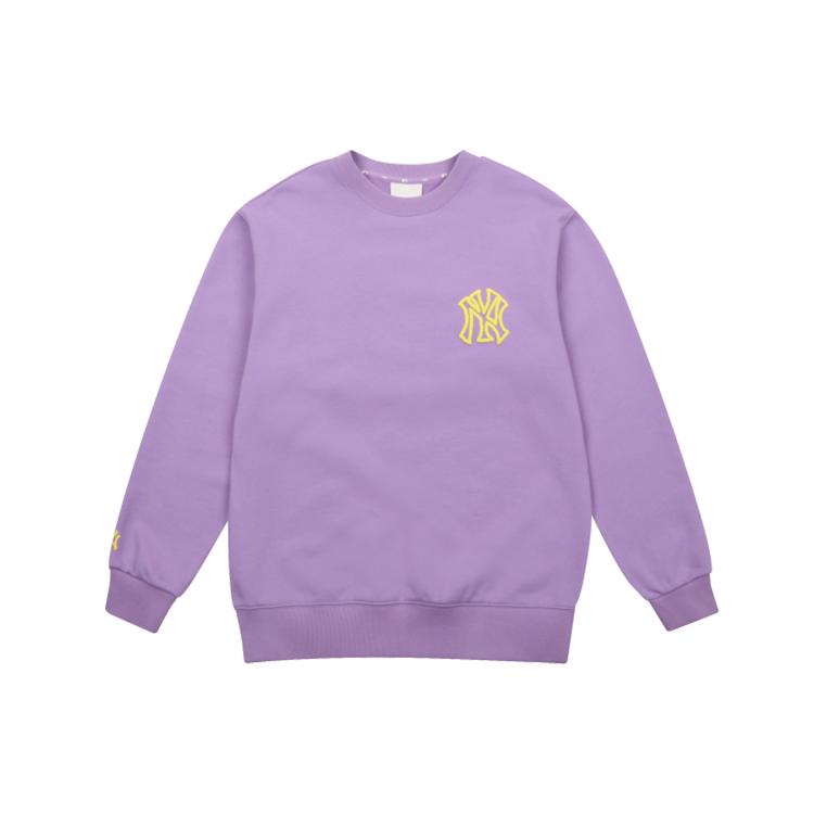 New MLB New York Yankees Sweatshirts Unisex Purple 31MT01041-50V
