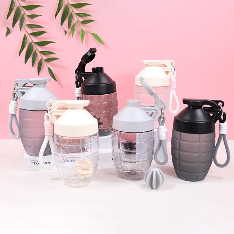 600Ml Fitness Sports Water Bottle Fashion Simple Shaker Cup Protein Powder Nutrition High-Capacity Milkshake Mixing Cup