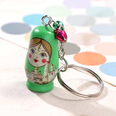 Dřevěná rohožka Matrjoška Ruské panenky Klíčenky Babuška Matrjoška Figurky Šperky Dárek
