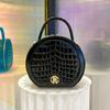 Borsa in schiuma per donna vera pelle nuova moda borsa da donna in vera pelle borsa rotonda in vera pelle con motivo coccodrillo