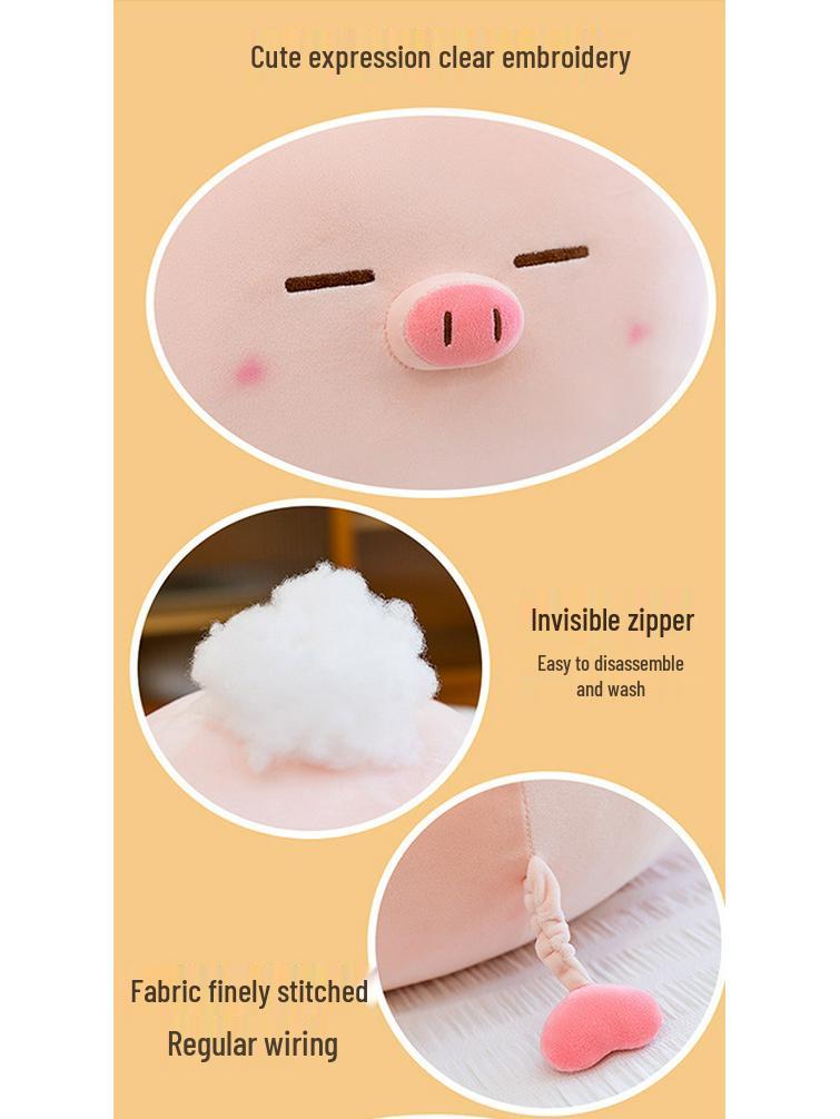 Adorable Pig Plush Pillow Cushion for Bed and Sofa - Perfect Gift for Girls