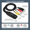 RCA To HDMI-Compatible Converter 1080p/720p AV To HDMI-Compatible Converter RCA Composite CVBS AV To HDMI-Compatible Adapter