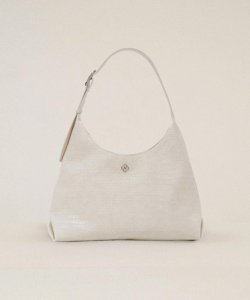 Heeari Ivy Weaving Shoulder Bag_Ivory