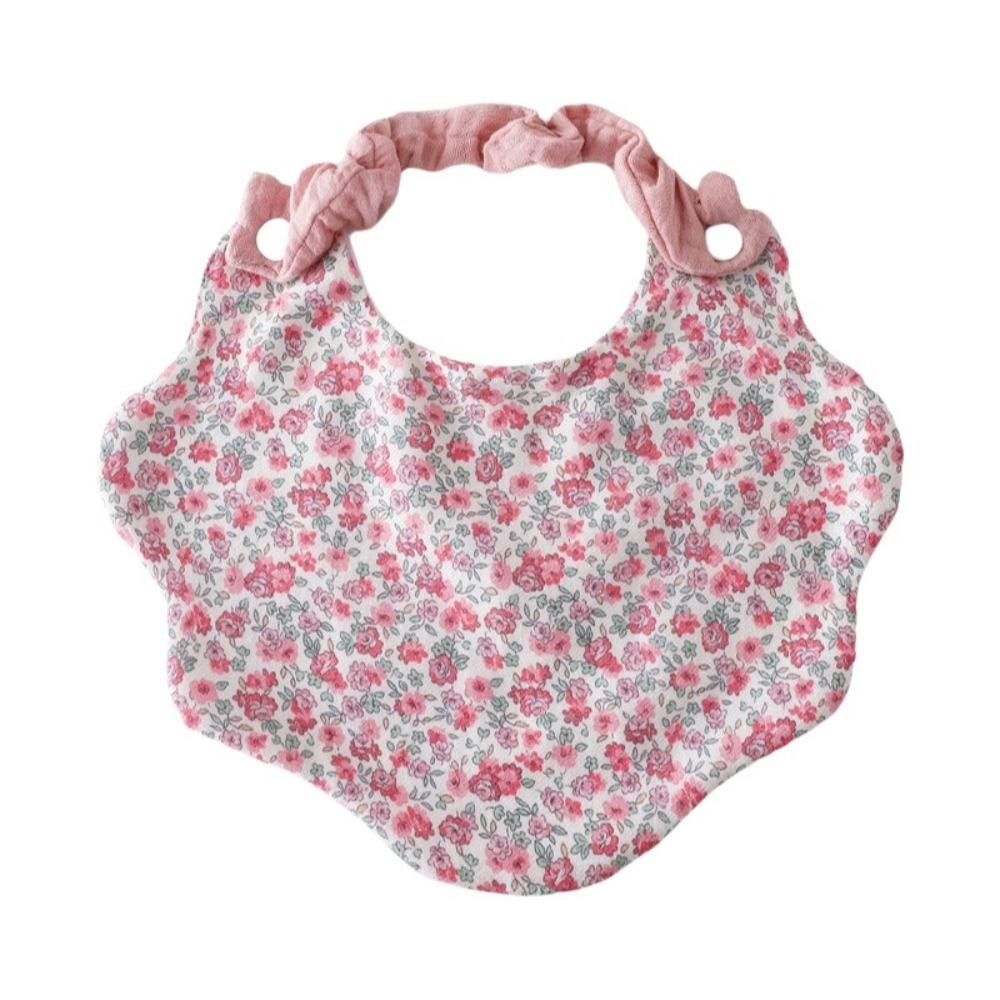 360-Degree Coverage Drool Bib Cotton Gauze Burp Cloth Soft Baby Feeding Bib For Newborn Infants