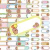10/30/60pcs Cute Capybara Series Name Label Stickers Decals DIY Stationery Laptop Luggage Notebook Funny Decoration Sticker Pack