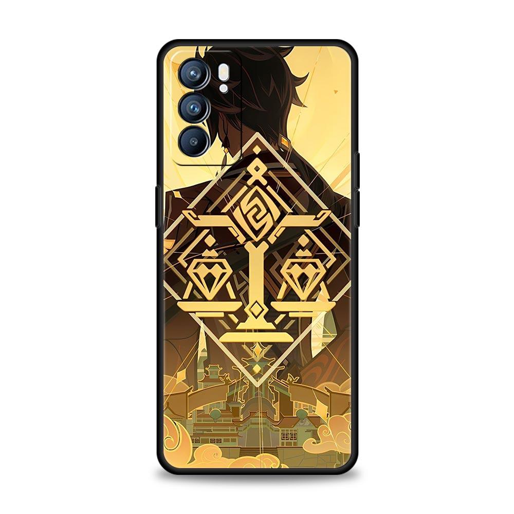 Genshin Impact Lovely Furina Case For Oppo Reno13 Reno12 Reno11 F Reno10 Pro A54 5G Find X5 A53 A52 A9 A17 4G A79 A80 A98 Cover