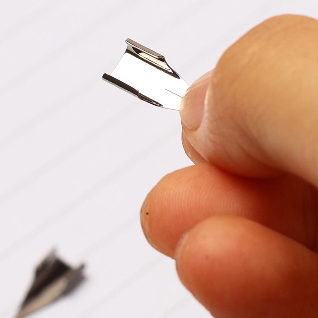 5 pièces plume stylo plume droite plume 0.5mm 0.38mm en option facile à remplacer en douceur écrire pour les étudiants enseignants