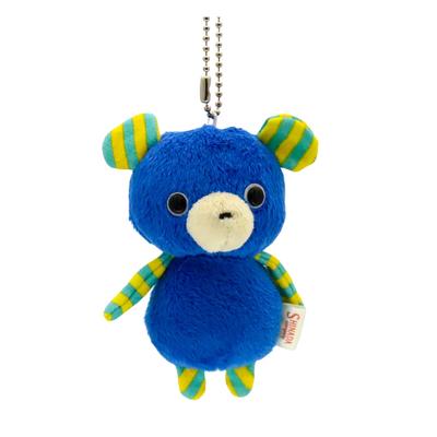 Shinada Drop Bear Plush Toy (with Ball Chain) Blue