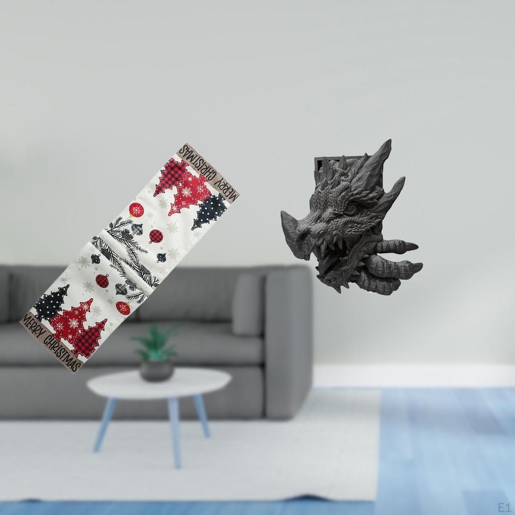 Festive Winter Table Runner And Bookend Set for Holiday Decor Seasonal Xmas Tree Tablecloth
