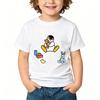 Pingu 100% Cotton Kids T-shirt Kawaii Boys Cartoon Print Girls O-neck Clothing Sports Fashion Tops Manga Short Sleeves Summer