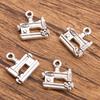Pack of 30 Chic Silver Finished Antique Style Sewing Tools Pendants for Crafting Unique Jewelry and Accessories
