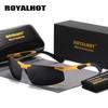 Royalhot Men Women Polarized Aloy Rectangle  Frame Sunglasses  Driving Sun Glasses Shades Oculos Masculino