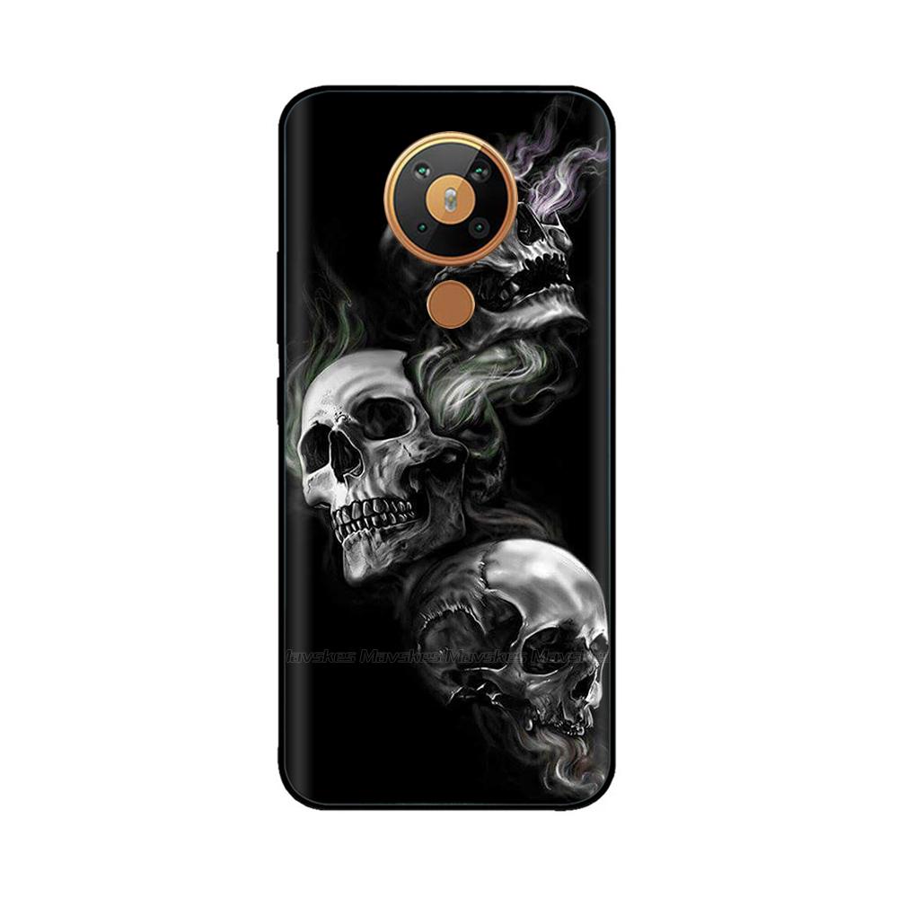 For Nokia 5.3 Silicone Case Soft Tpu Back Cover for Nokia 5.3 3.4 Bumper Printed Silicon Case for Nokia3.4 Nokia5.3 Phone Flower