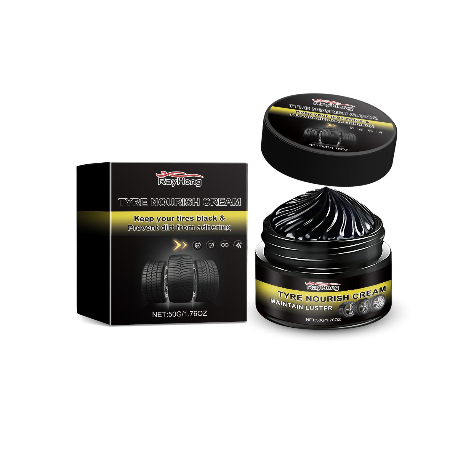 Rayhong Car tire restoration wax Long-lasting protection, anti-fouling, tire aging dust polishing, wheel renovation wax 50g