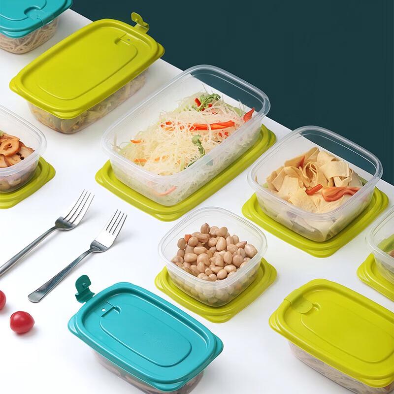 CHAHUA 830ML Yellow Food Storage Containers with Lids (3-Pack)