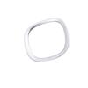 Matte Silver Steering Wheel Sheet Ring Trim Fit For Volvo XC90 2016-2023 1PCS