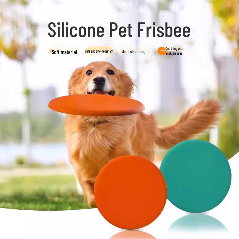 Floating Frisbee Toy for Border Collie, Corgi, Medium & Large Breeds - Durable Interactive Training & Retrieval Toy