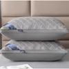 Ergonomic Cervical Support Pillow With Hollow Fiber Fill Soft Plush Adults Students Dormitory Sleep Comfort