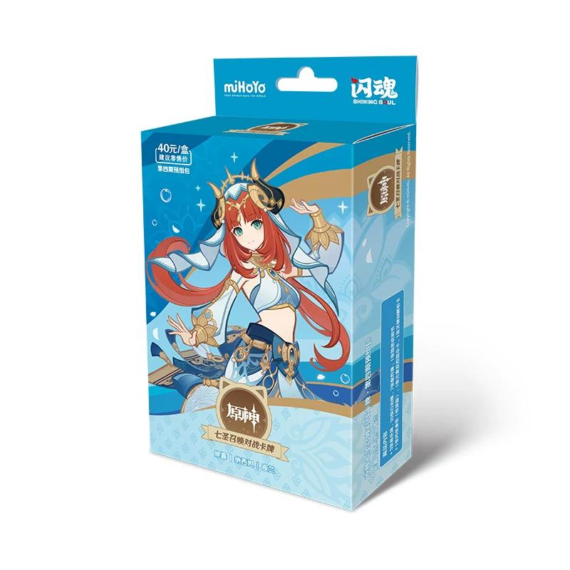 Genuine Genshin Impact Card Seven Saints Summoning Battle Cards Booster Packs Game Peripheral Cards Board Games Collectible Card