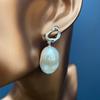 Freshwater Baroque Pearl Pass 925 Silver French Romantic Asymmetric Retro Metro Gorgeous Gorgeous Earrot Girl