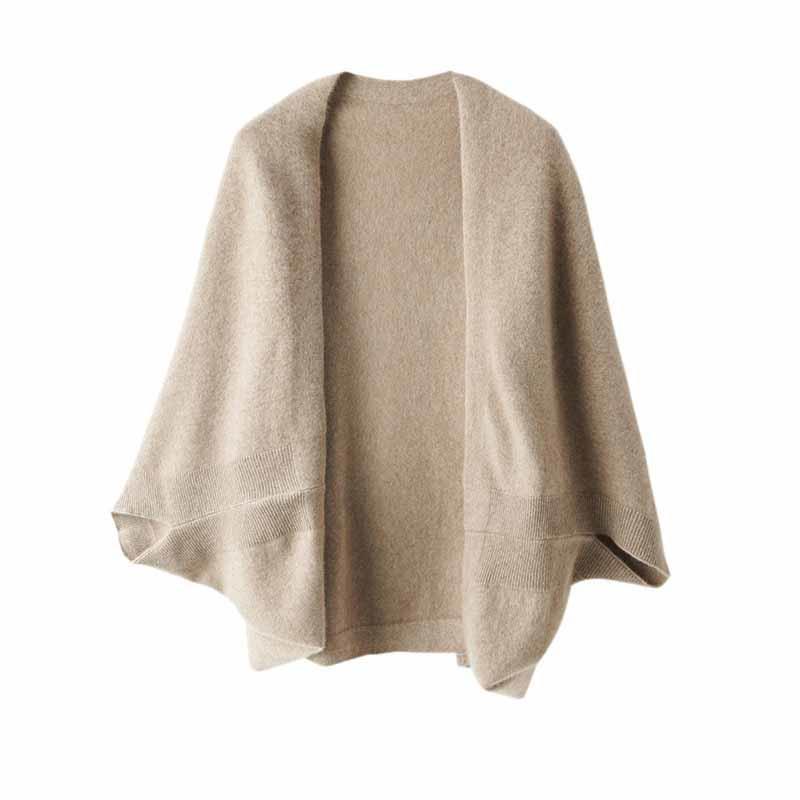 Extra Large 100% Wool Scarf Wrap, 130x70cm Women's Winter Shawl Cape Poncho