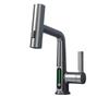 Gunmetal Multifunctional Pull-Out Basin Faucet for Bathroom