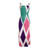 Women's Elastic Printed Long Skirt Versatile Retro Dress