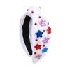 Fashion USA Independence Day Headbands for Girls Star Hairbands Glitter Heart Headbands Girls Women Party Hair Accessories