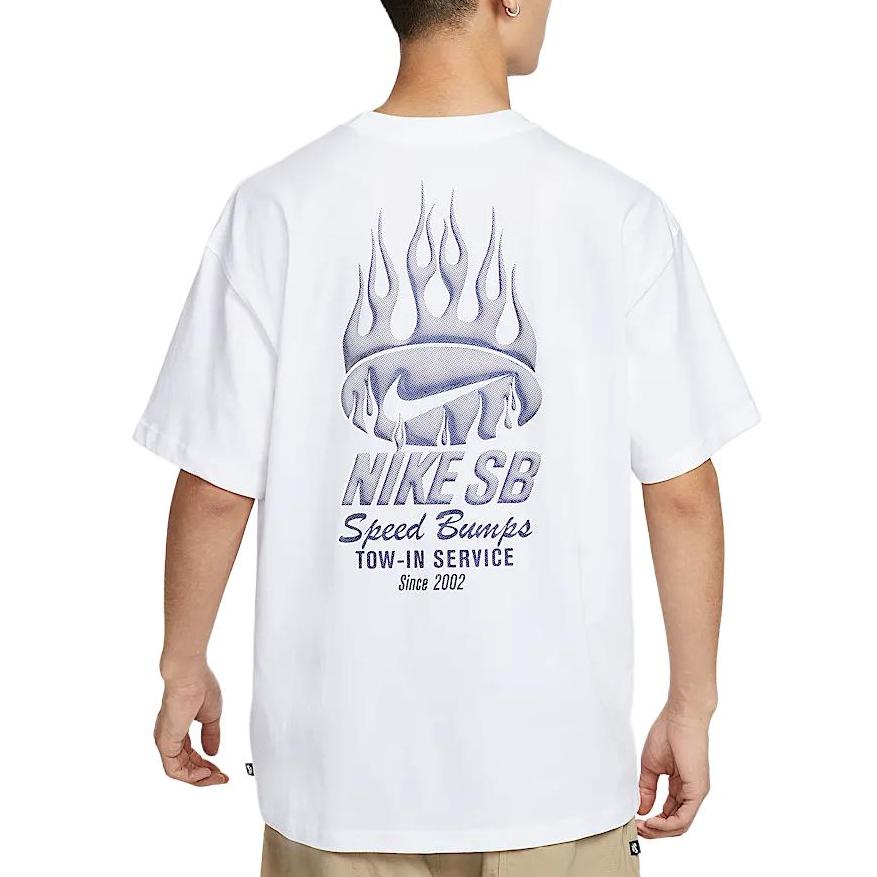 

Nike Футболка Скейтборд Свободного Кроя с Логотипом SB Мужские Топы Белый HJ0821100 XL