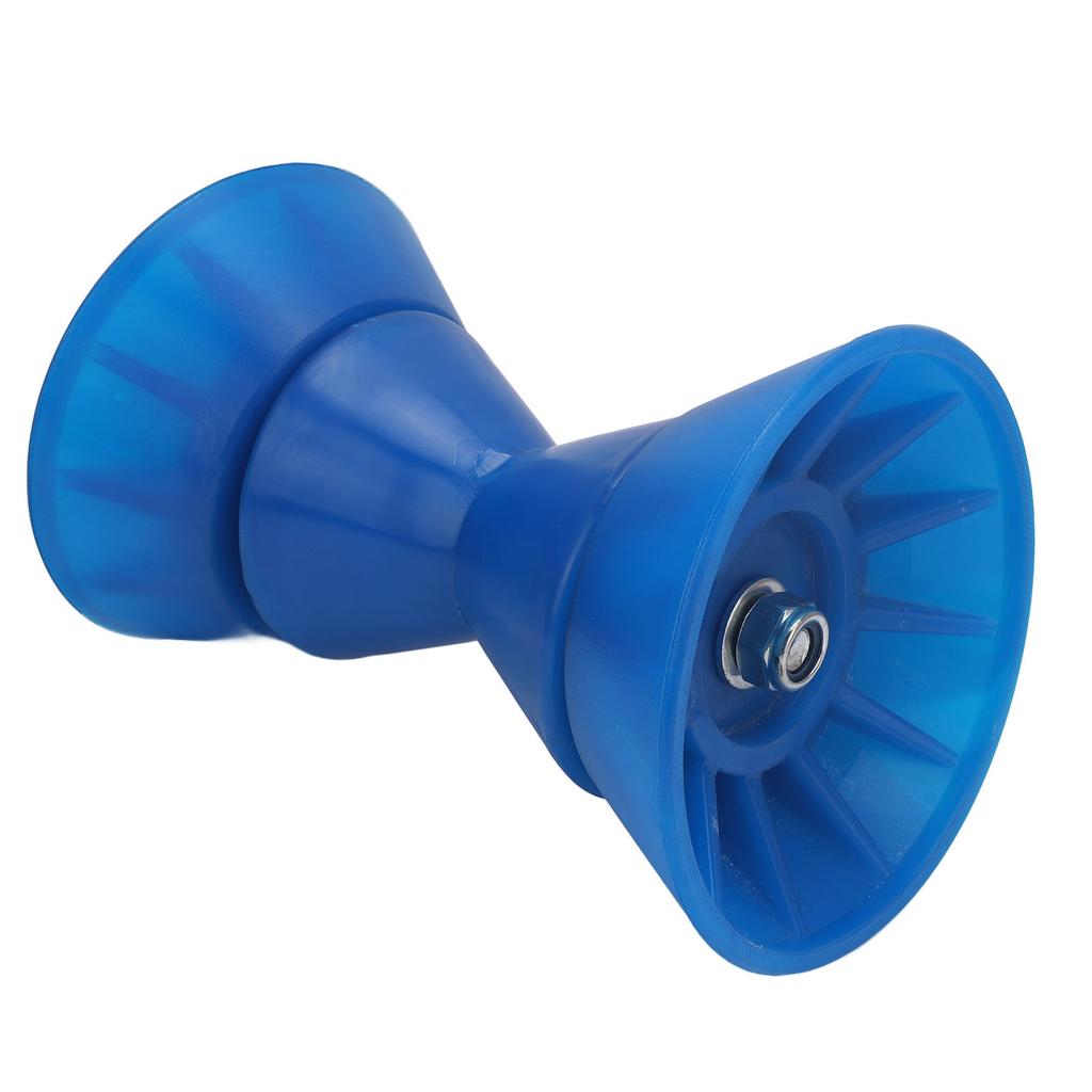 4 Inch Boat Roller Bow Stop with 1 2in Shaft Scratch Resistant PU Blue Trailer Roller Assembly for Yachts