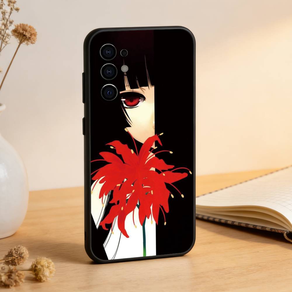Jigoku Shoujo Ai Enma Phone Case For Samsung S25,S24,S21,S22,S23,S30,Ultra,S20,Plus,Fe,Soft Silicone Black Cover