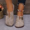 Women'S Flat Round Toe Shoes for All Seasons Soft Bottom Non-Slip