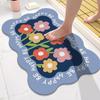 Absorbent Mat for Bathroom Door Non-slip Mat for Bathroom Floor Mat for Bedroom Carpet for Household Bathroom Mat for Bathroom Door Mat
