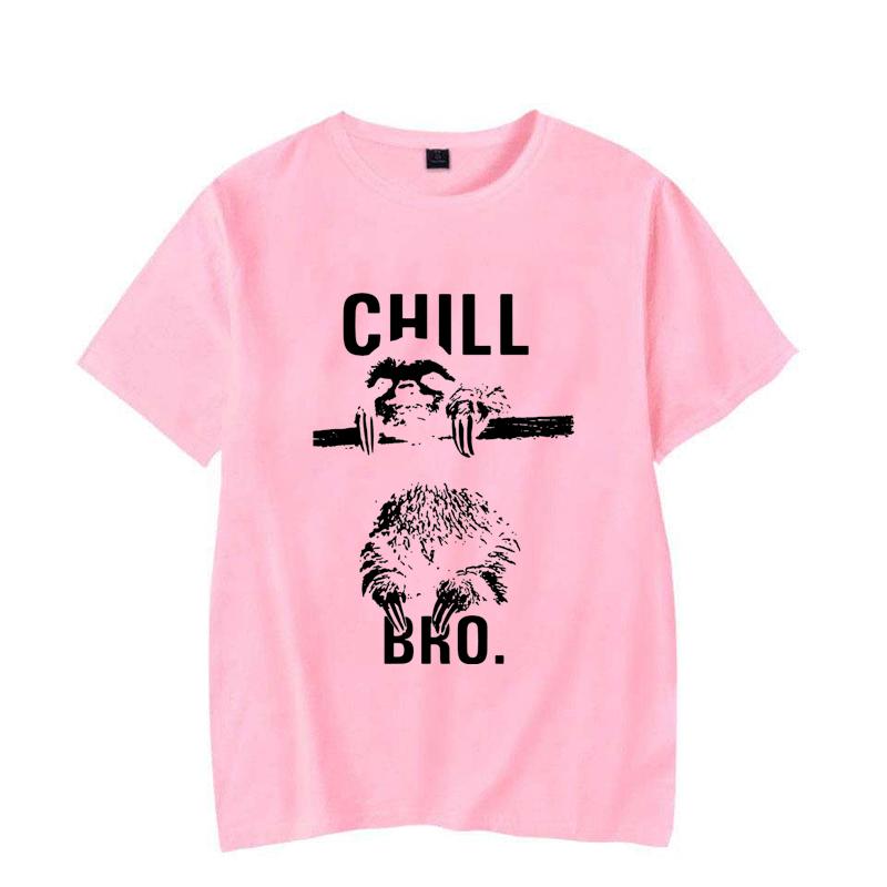 Makaya Cool Swag T-Shirt with Sloth Chill Bro Men's T Shirt Women Fashion Shirt Cute Tops