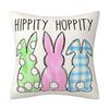 Home Spring New Easter Bunny Pillow Case Living Room Sofa Cushion Outdoor Pillow Case