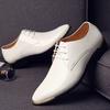 mens patent leather shoes men dress shoes lace up Pointed toe wedding Business party 5 colors big size  rtg5