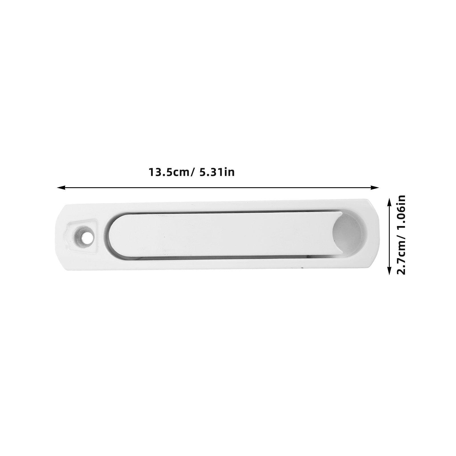 

2Pcs Hidden Sliding Screen Door Handle Alloy Replacement Window Handle for Safe Childproof and Easy Use белый