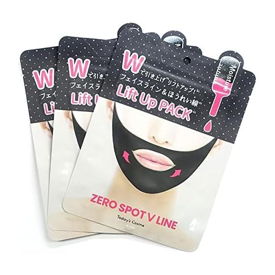 Today s Cosme Zero Spot V Line Black 3 Piece Set Lift Up Pack Small Face V Pack