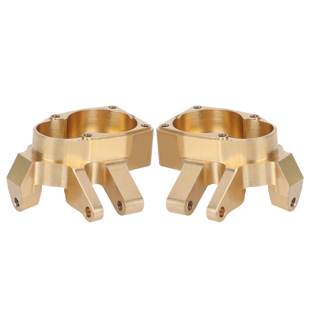 1 Pair Brass Heavy Duty Steering Knuckle Fit for Axial Capra1.9 SCX10 110 RC Car